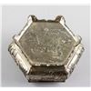 Image 3 : Chinese Silver Plated Hexagon Box with Hinged Lid