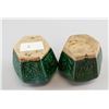 Image 4 : Pair of Chinese Green Glazed Potter Hexagon Jar