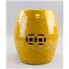 Image 1 : Chinese Yellow Glazed Porcelain Drum Stool