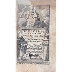 Papa Urbano VIII Officium B. Mariae 1715 Latin