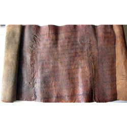 Antique Manuscript Torah Scroll on Gevil, 16-18th century