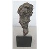 Image 1 : An Old Abstract Patina Bronze Head of a Man 1/9