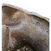 Image 2 : An Old Abstract Patina Bronze Head of a Man 1/9