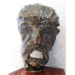 Old Bronze Man's head