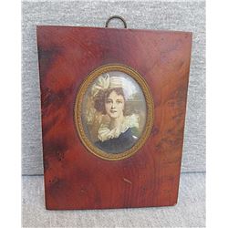 Antique Miniature Painting "Portrait of a noble Woman"