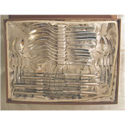 Poland Silver 800 Flatware 6 person Set 24 Pieces, 1976