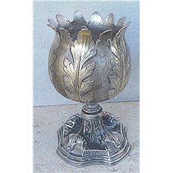 Antique Gilt Silver Chalice Cup Goblet, 18th cen