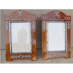 Faberge Pair of Photograph Frames Silver 84, Nevalainen, signed