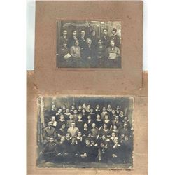 2 Group photos of Jews studying Esperanto, Poland, 1929