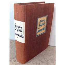 Franz Kafka Amerika Roman 1st Ed., 1927, Munchen