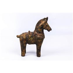 Horse - antique Chinese cast iron figure