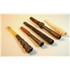 Image 3 : Collection of 5 old cigarette holders, 4 of them are Bezalel works
