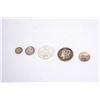 Image 2 : A collection of 5 silver coins