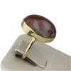 Image 5 : 14K Yellow Gold Agate Stone Ring