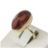 Image 6 : 14K Yellow Gold Agate Stone Ring