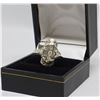 Image 3 : 14K White Filigree style ring