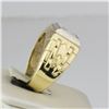 Image 5 : 14K Yellow Gold Princess Cut Invisible set Diamond Ring