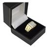 Image 7 : 14K Yellow Gold Princess Cut Invisible set Diamond Ring