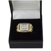 Image 8 : 14K Yellow Gold Princess Cut Invisible set Diamond Ring