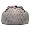 Image 1 : Judith Leiber Grey Lizard Stone Top Clutch