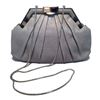 Image 8 : Judith Leiber Grey Lizard Stone Top Clutch