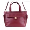 Image 8 : Chanel  Burgundy Caviar Handbag