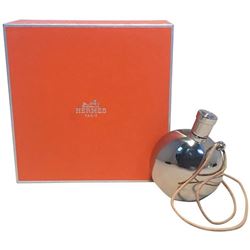 Hermes Silver Palladium Perfume Bottle Necklace