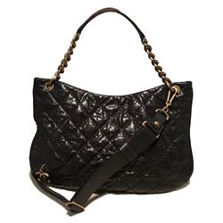 Chanel Black Quilted Caviar Leather Shoulder Bag