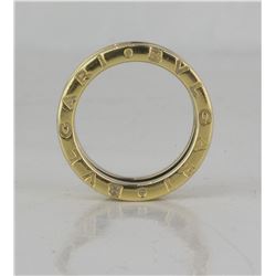 Bvlgari B-Zero1 18K Yellow Gold 2 Bands Ring Size 53