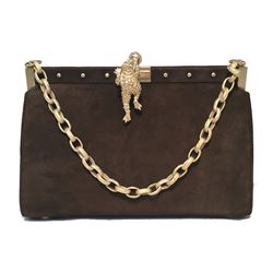 Barry Kieselstein-Cord Brown Suede Handbag