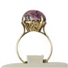 Image 3 : 14K Yellow Gold Agate Stone Ring