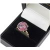 Image 6 : 14K Yellow Gold Agate Stone Ring