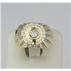 Image 1 : 14K Yellow Gold Bezel , Channel Set Diamond Ring