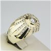 Image 2 : 14K Yellow Gold Bezel , Channel Set Diamond Ring