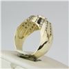 Image 3 : 14K Yellow Gold Bezel , Channel Set Diamond Ring
