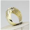 Image 4 : 14K Yellow Gold Bezel , Channel Set Diamond Ring