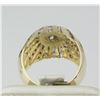 Image 5 : 14K Yellow Gold Bezel , Channel Set Diamond Ring