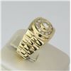 Image 3 : 14K Yellow Gold Rolex style Diamond ring