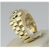 Image 5 : 14K Yellow Gold Rolex style Diamond ring