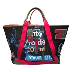 Balenciaga XL Black Suede Alphabet Tote