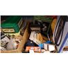 Image 2 : TWO BOXES OF ESTATE GOODS AND LINCOLN LOGS AND RADIO, TINS AND AVON COLLECTABLES