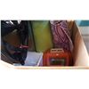 Image 1 : BOX OF GARAGE / CAMPING ITEMS