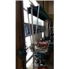 Image 1 : 10 FOOT RETRACTABLE AWNING, GREEN WITH WHITE FRAME