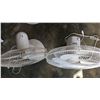 Image 1 : TWO WHITE TABLE FANS