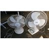 Image 2 : TWO WHITE TABLE FANS