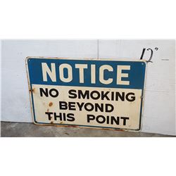 2 VINTAGE METAL SIGNS