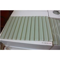 10 BOXES OF GREY GLASS BACKSPLASH TILE