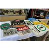 Image 1 : LOT OF VINTAGE AND OTHER SIGNS, AND LICENSE PLATES