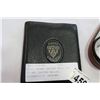 Image 2 : GUCCI BROWN LEATHER BELT, SZ. 70 AND LEATHER WALLET, AUTHENTICITY UNKNOWN,