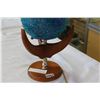 Image 2 : BLUE AND GREEN TEAK LAMP